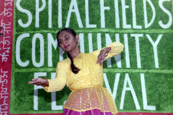 A dance performance at the Spitalfields Community Festival