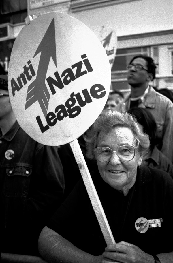 Anti fascist protester, 1995