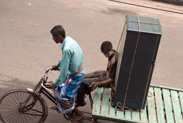 Bicycle with fridge, Dhaka 2008