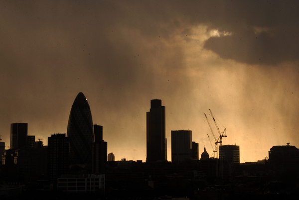 The City viewed from Spitalfields, 2006