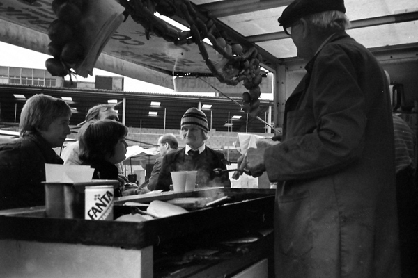 Sclater Street food stall 1986