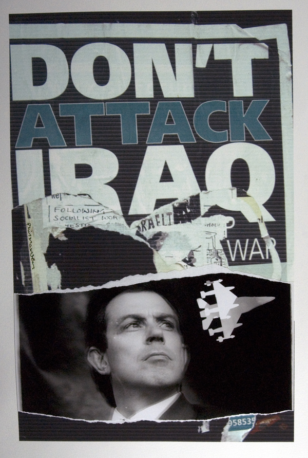 Blair & Iraq. Photomontage, London 2008