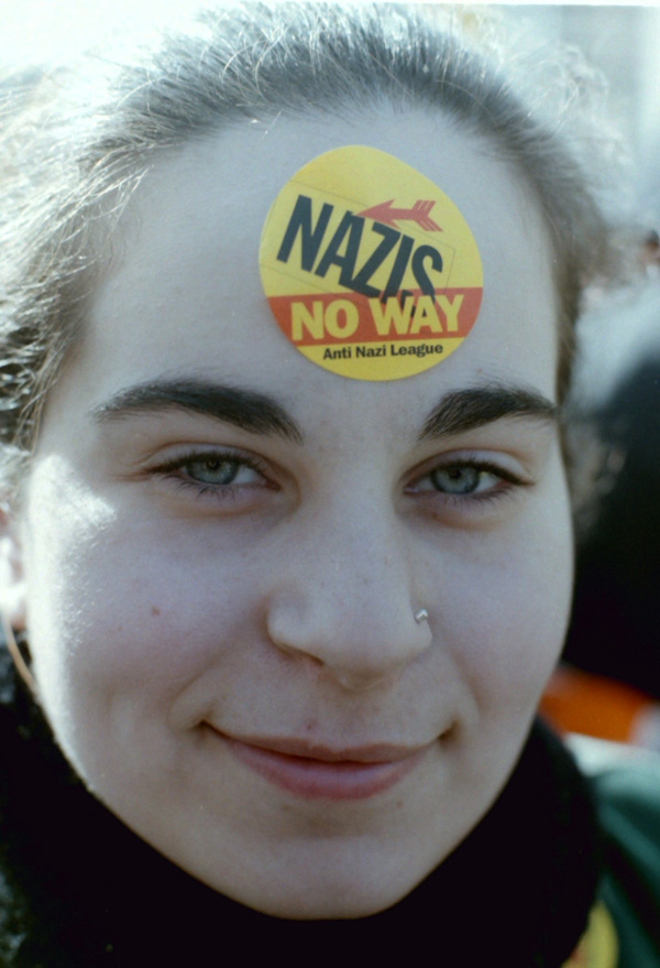 Anti Racist demonstration. East London 1994