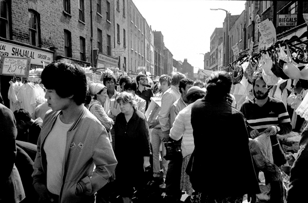 Brick Lane market. London 1985