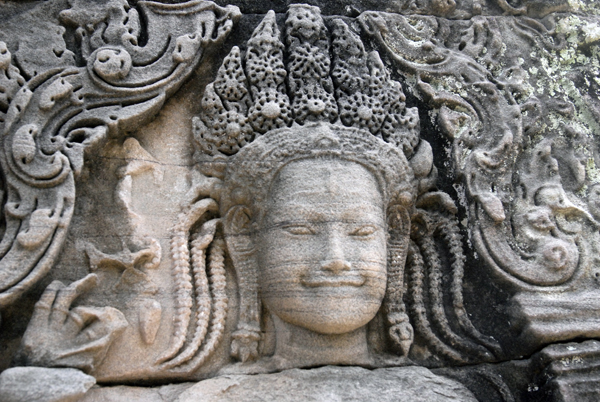 Face from antiquity. Cambodian Temple 2009.