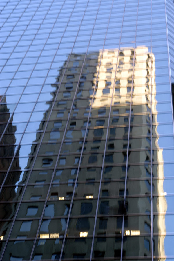 Sky scraper reflection. New York 2005