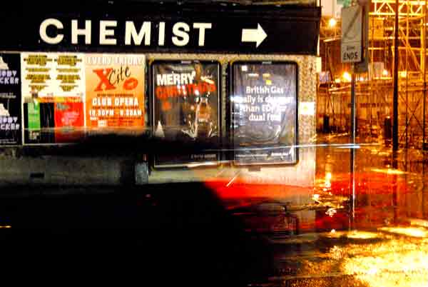 Chemist in Vallance Road. London 2005