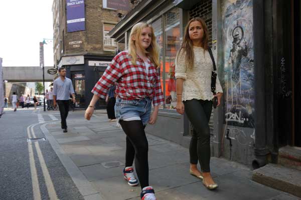 Walking on Brick Lane, London 2012