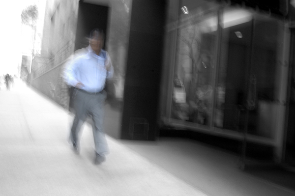 Man walking, New York 2005