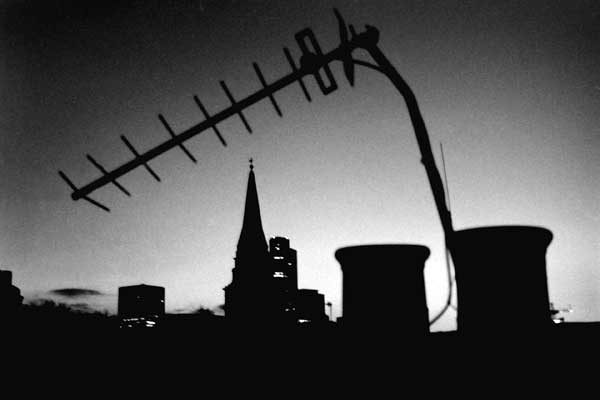 Spitalfields roof topsand spire, c. 1987