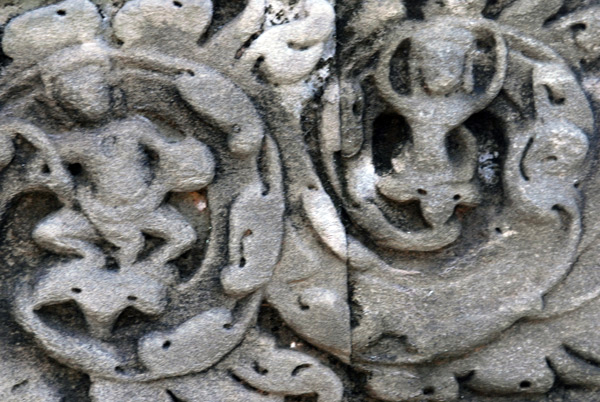 Ancient Cambodian temple carvings