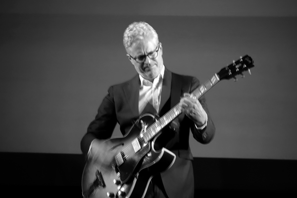 Guitarist Mats Bergstrom performing "Electric Counterpoint'