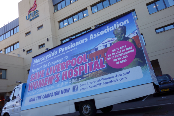 Pensioners campaigning to save Liverpool Women's Hospital