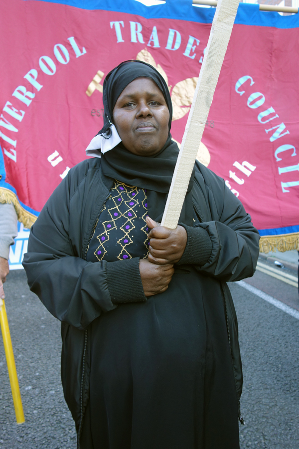 The Angel of Death. March to save Liverpool Women's Hospital 2016.