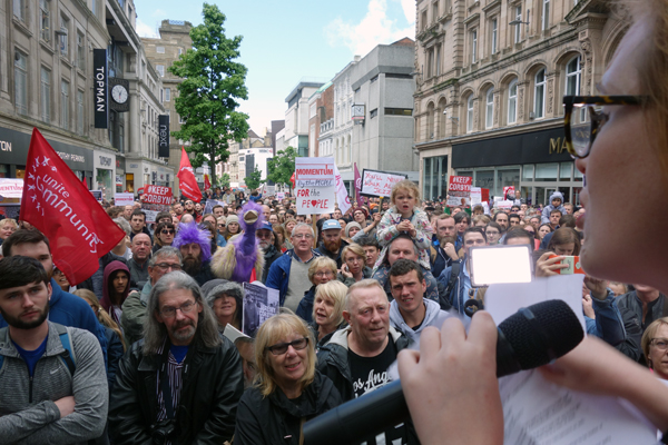 'Keep Corbyn' demonstration, Liverpool 2016