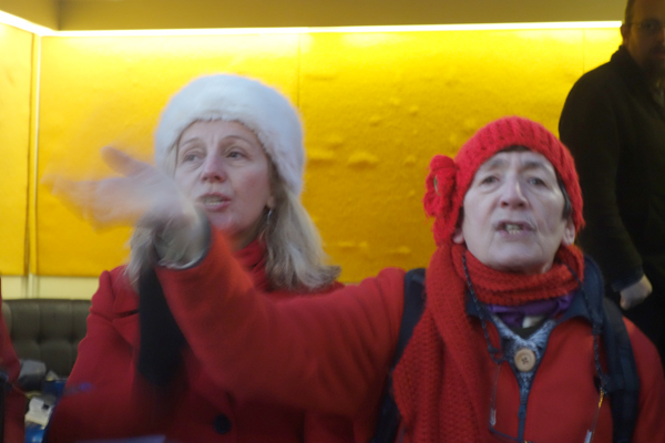 Singing to save the Liverpool Women's hospital, 2016.