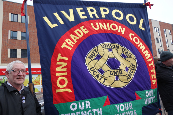 Trade Union banner.