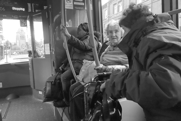 Women on the bus. Liverpool 2016