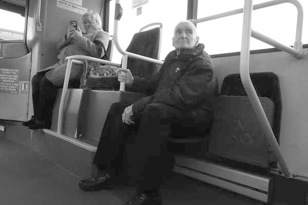 Pensioners on a bus. Liverpool 2017