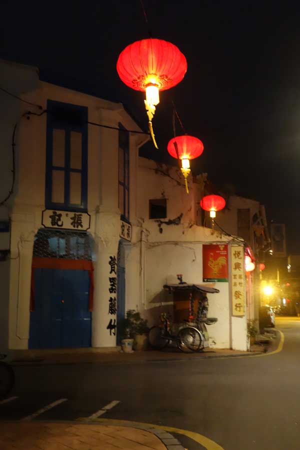 Red Chinese lanterns, Melaka 2017