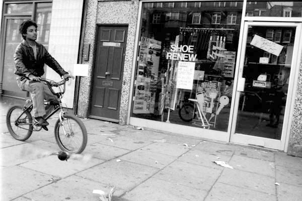 Boy on a bike. Whitechapel Market, London 2015.