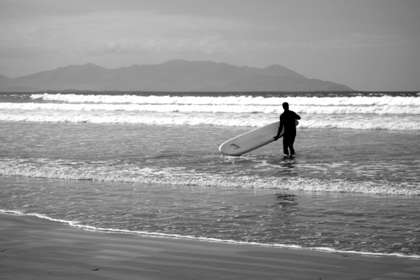 Surfer. Banna beach, Kerry 2017.
