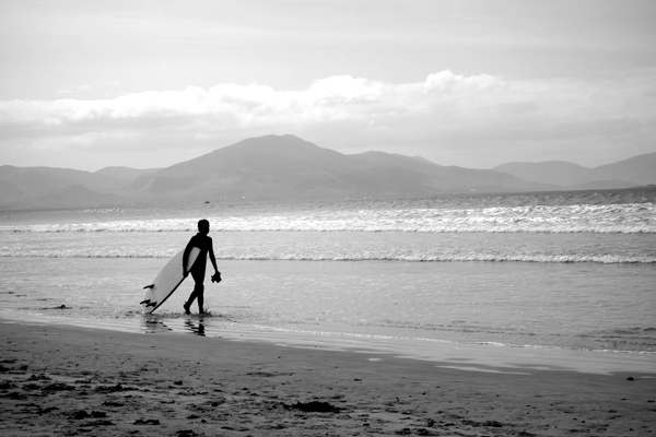 Surfer. Banna beach, Kerry 2017.