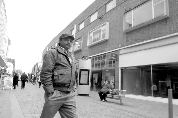 Man with a cap. Wolverhampton 2017.