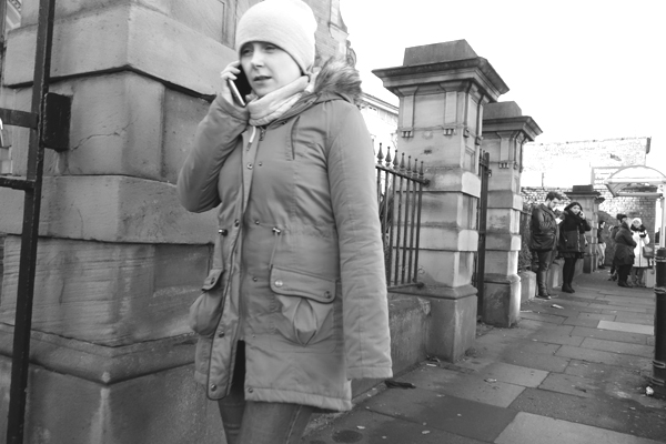 On the phone. Picton Road. Liverpool 2017.