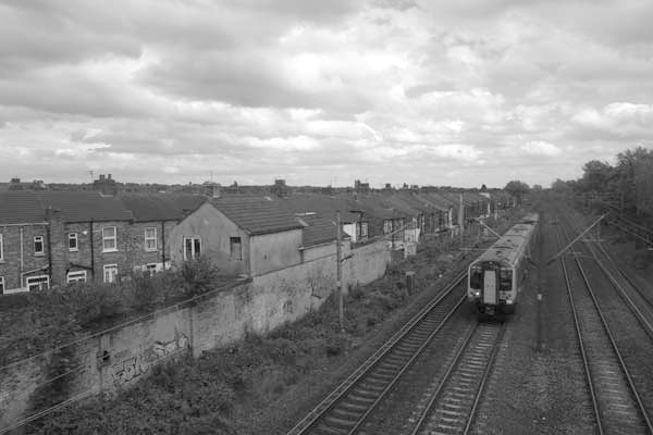 View of the railway from Penny Lane. Liverpool 2017.