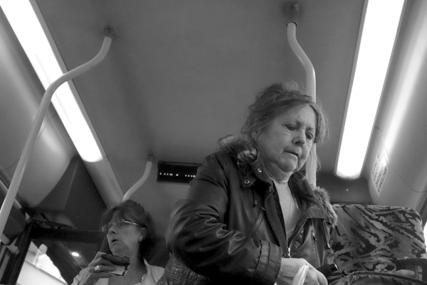 On the 61 bus. Liverpool 2017.