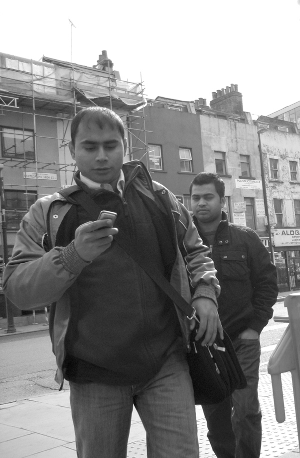Junction of Osborne Street & Whitechapel High Street. East London, March 2010. 