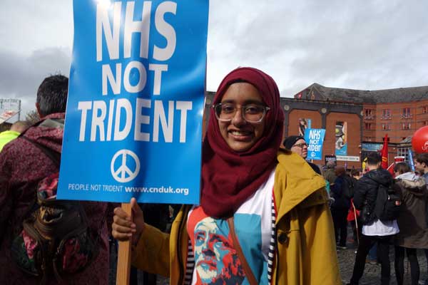 NHS Not Trident. Manchester, October 2017.