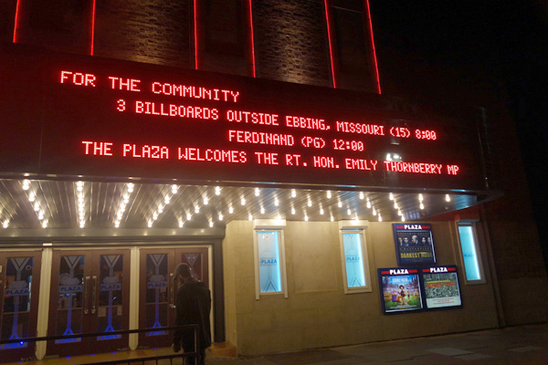 The Plaza Community Cinema in Crosby. February 2nd 2018.