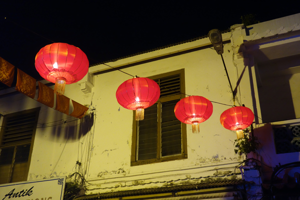 Lanterns celebrating Chinese New Year. Melaka, February 2018.