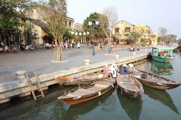 Boats on the river. Hoi An, Vietnam 2016.