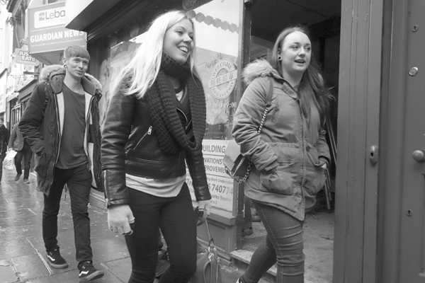 Young people. Bold Street, Liverpool 2017