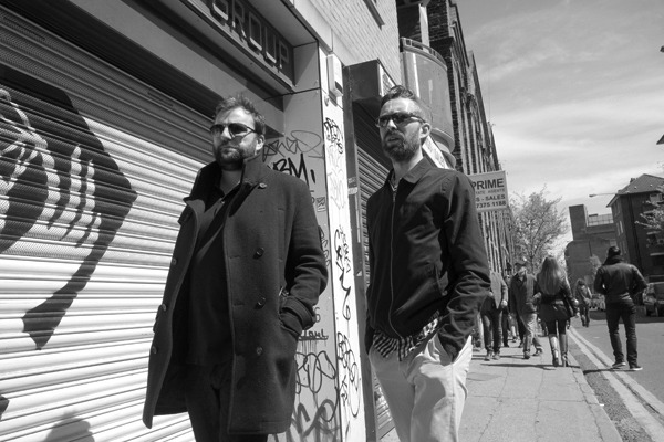 Men with glasses. Quaker Street. East London 2016.